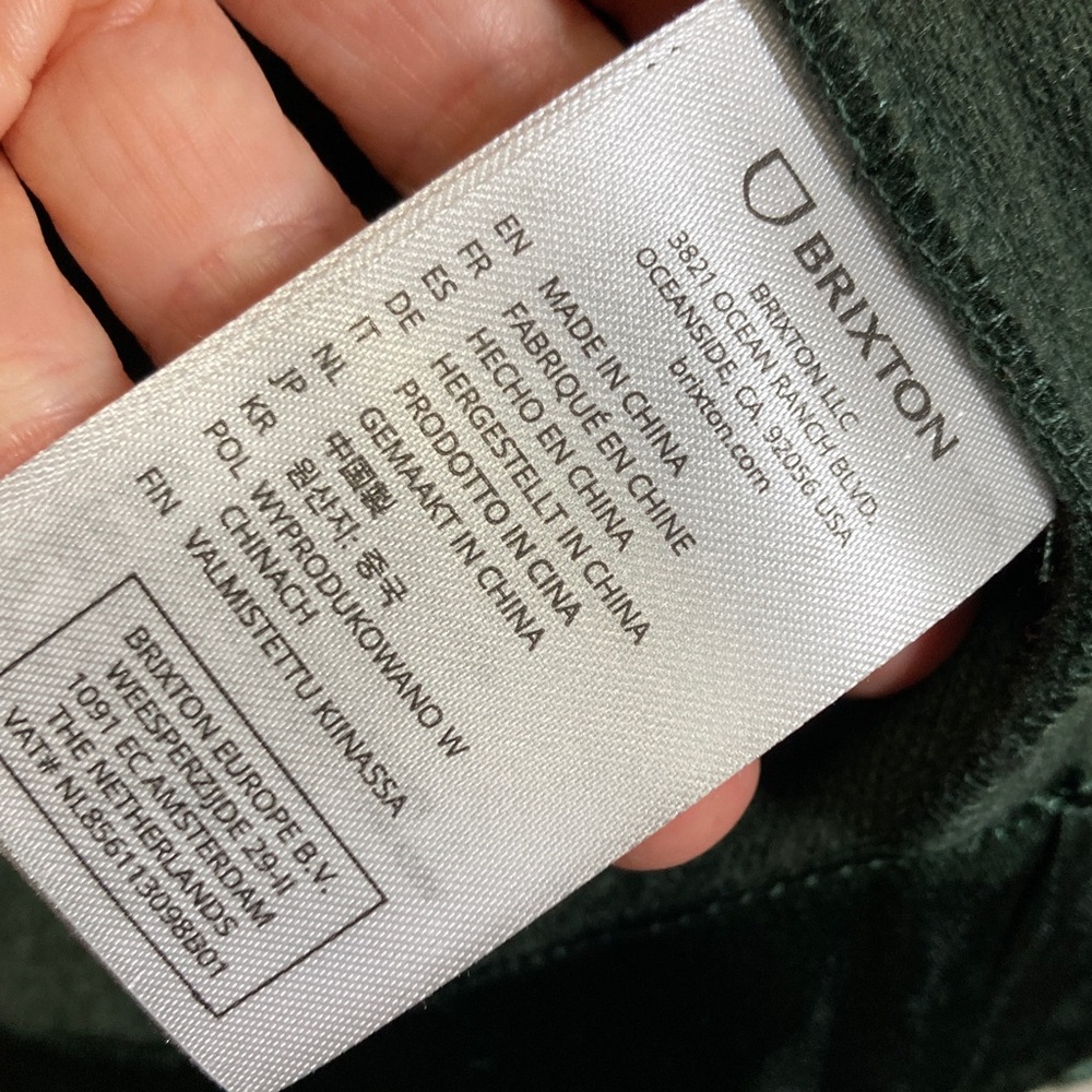 Brixton Durham Shirt Jacket Shacket Deep Forest Green Cabincore Utilitarian sz M - Picture 9 of 12